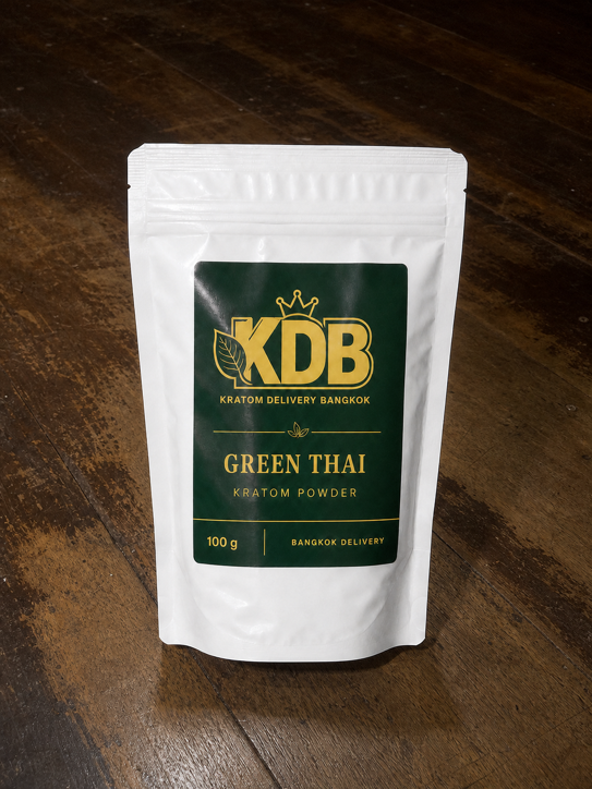 KDB Green Thai kratom pouch