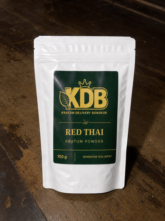 KDB Red Thai kratom pouch